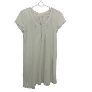 Miss Elaine Women’s Cap Sleeve Pale Green Nightgown Size Medium